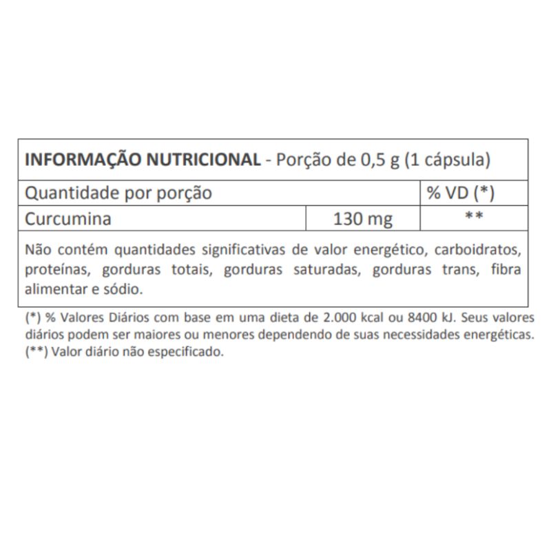 Curcumax Cúrcuma + Pimenta 60 cápsulas 500mg HerboLab